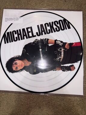 Michael Jackson White Picture Disc Vinyl Record 2018